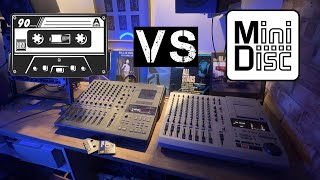 Video thumbnail for MiniDisc vs Cassette Tape - A Comparison between a Yamaha MT8Xii & Yamaha MD8 Portastudio by wehappyfewmusic