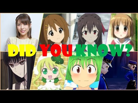 Aki Toyosaki (K-On! Hirasawa) - Other voice acting/seiyuu compilation 豊崎 愛生声優