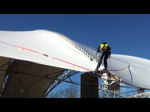 Abseilen über die Kante