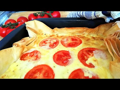 Tomaten Quiche mit Mozzarella