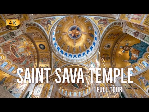 【4K】Saint Sava Temple, Belgrade (Serbia) - Full Walking Tour - With Captions [CC]