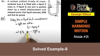 25. Physics | SHM | Solved Example-9 on Simple Harmonic Motion | by Ashish Arora