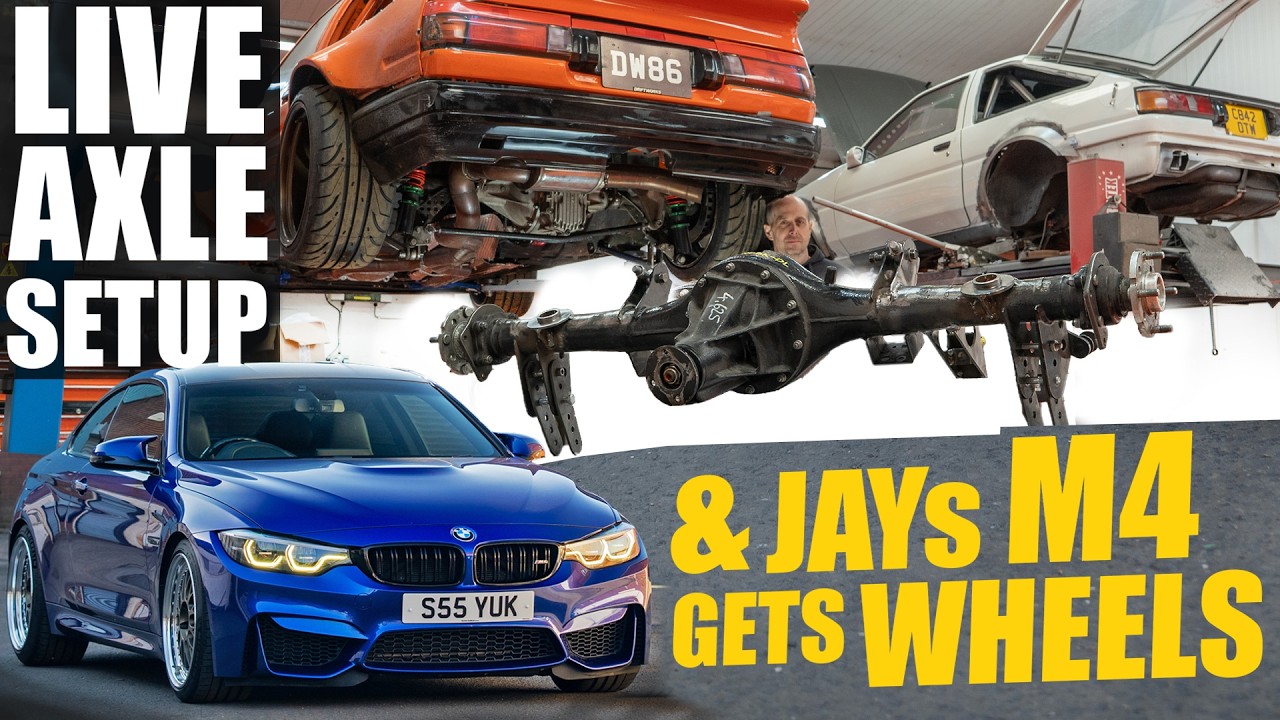 Custom Live Axle on my Two Slammed AE86 & Sick Wheels for BMW M4