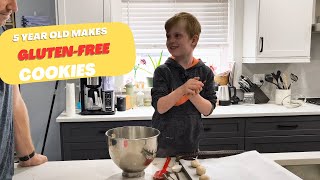 My 5 Year Old Making Some Simple Gluten Free Cookies
