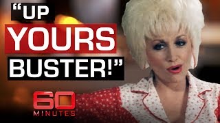 Reporter asks Dolly Parton her breast size | 60 Minutes Australia