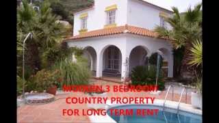 preview picture of video 'House To Rent | 3 Bedroom Country House to Rent Long Term In Torrox, Malaga, Spain'