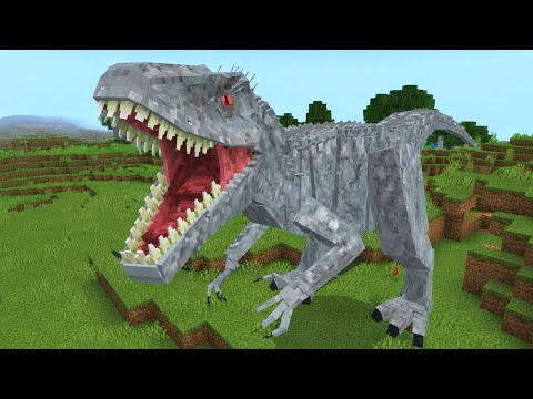 แอดออนไดโนเสาร์ จากเรื่องจูราสสิค เวิลด์ สมจริงมาก!! Jurassic World Addon Minecraft PE