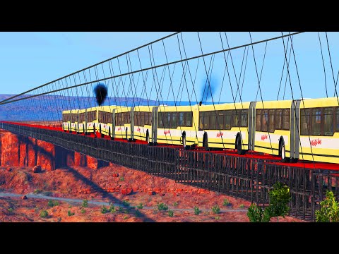 Articulated Bus Crashes #20 - BeamNG DRIVE | CrashTherapy