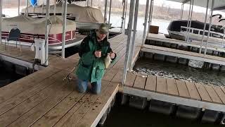 Dock Fishing Crappie Destination at Lake Eufaula, Oklahoma