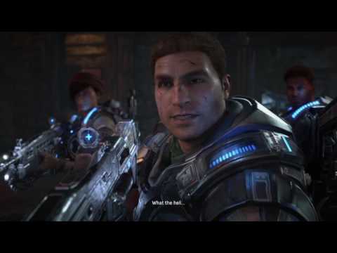 Gears of War 4 Campaign playthrough pt10 - Graveyards and Gruesome Grunts