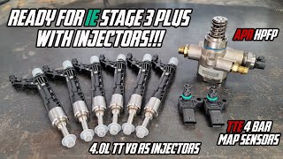 APR HPFP, TTE 4 Bar MAP sensors & RS7 Injectors Install - IE Stage 3+ w/ Injectors - Audi B9 S4
