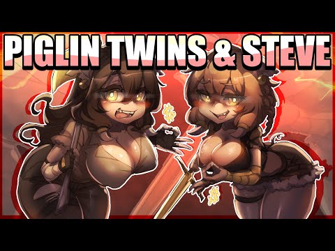 MINECRAFT ANIME: Steve Meets The Piglin Twins 🐷💰 (Minecraft Comic Dub)