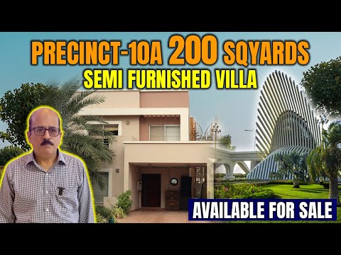 Precinct-10A 200 Sqyards Semi Furnished Villa Available For Sale