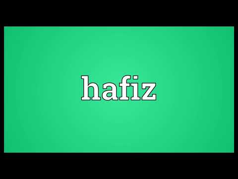 Hafiz Meaning