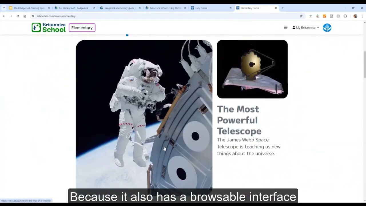 BadgerLink's Elementary Resources