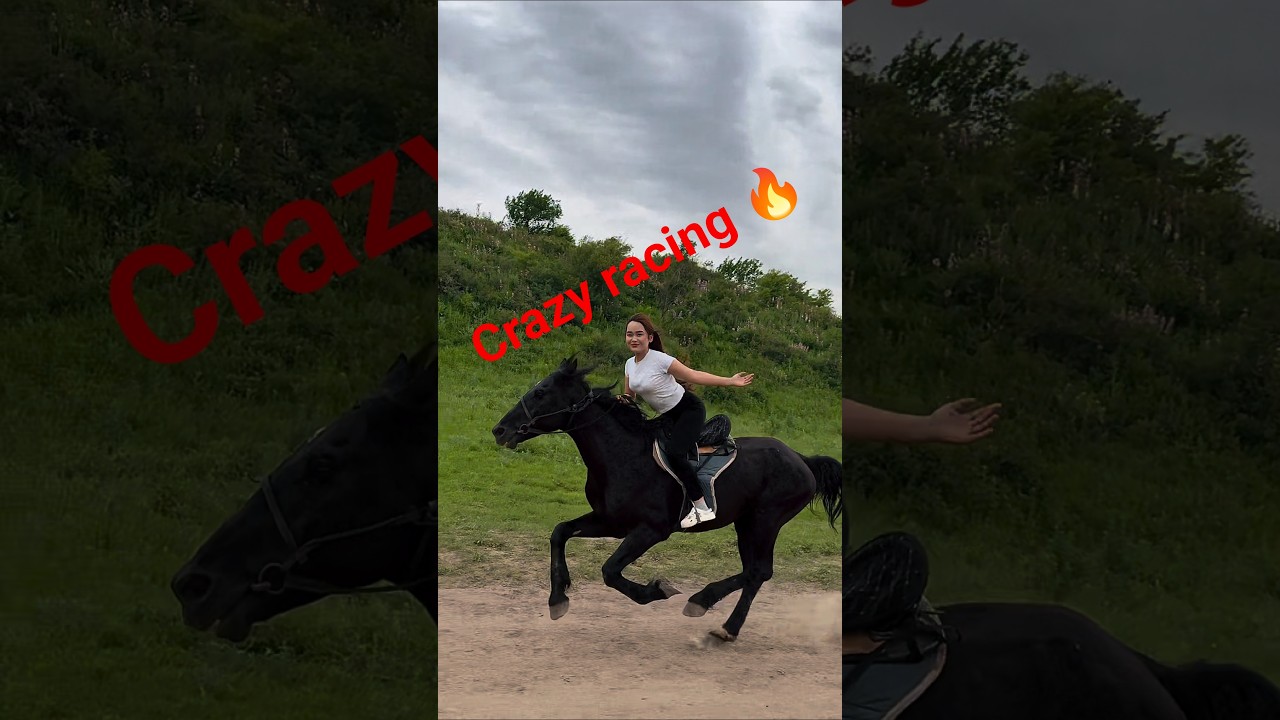 ♥️🔥Crazy horse racing 🔥🔥#horseriding