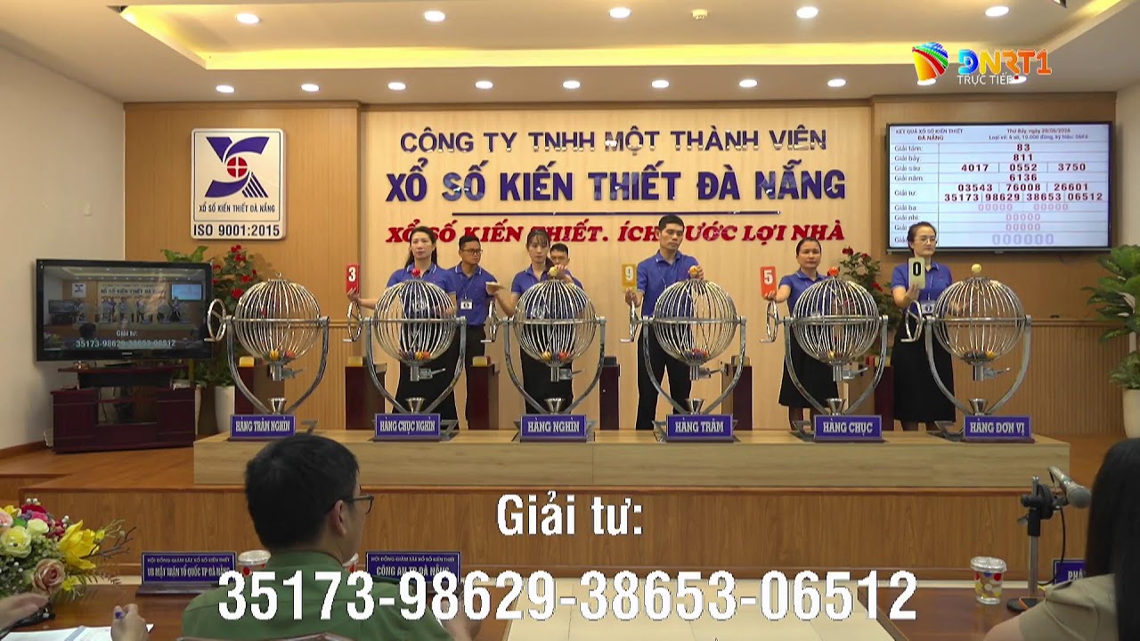 🔴 Kết quả quay số mở thưởng Xổ số kiến thiết Đà Nẵng ngày 20/6/2026