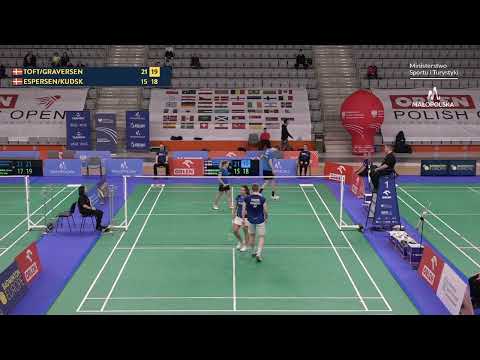 Match point - Toft / Graversen vs Espersen / Kudsk - XD, SF – Polish Open 2023
