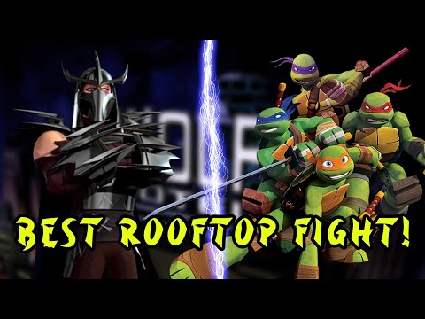 The Best Shredder Rooftop Fight! (Teenage Mutant Ninja Turtles)