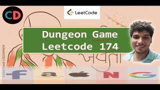 YouTube video 'Dungeon Game | Leetcode 174 | Live coding session 🔥🔥🔥'
