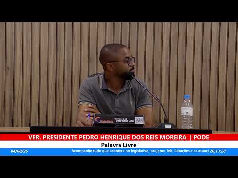 Transmissão ao vivo! Câmara Municipal Cachoeira da Prata