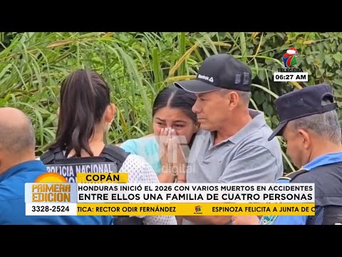 Cuatro muertos en terrible accidente en Nueva Arcadia, Copán