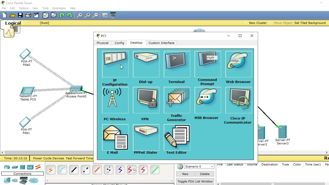 Tugas cara membangun jaringan berbasis wan di cisco packet tracer - M.Khairi XI TKJ 1