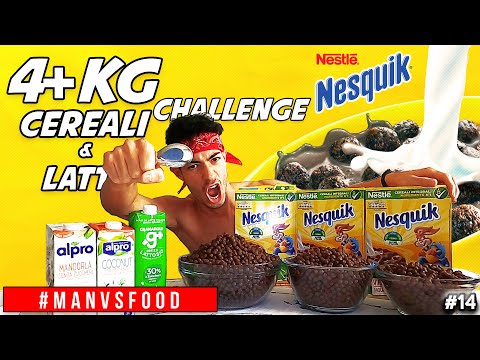 MANGIO 4 KG DI CEREALI & LATTE CHALLENGE - CRAZY Cheat Meal | MAN VS FOOD