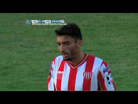 Bertocchi se salvó de la roja.Unión 1 Instituto 1.Fecha 34.Primera B Nacional.Fútbol Para Todos