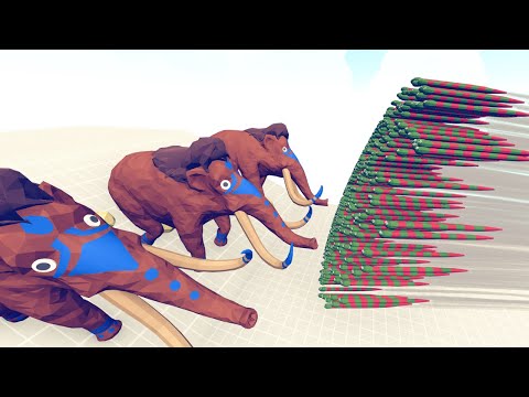 3x MAMMOTH vs EVERY GOD - Totally Accurate Battle Simulator TABS