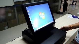 New Arrival! Touch Screen All in one Pos System With cash drwaer and Thermal printer IZP020