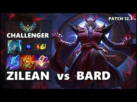 SEASON 12 CHALLENGER Support Gameplay - ZILEAN VS BARD Patch 12.5