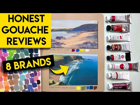 Comparing 8 Professional GOUACHE Brands - Which Will Surprise You?