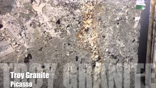 preview picture of video 'Picasso Granite Countertop by Troy Granite'
