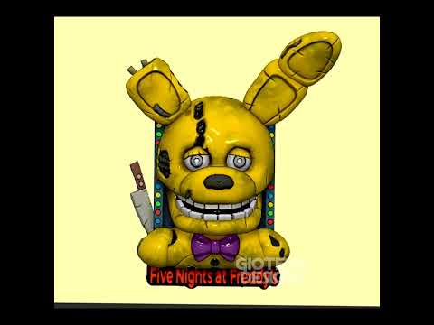 Yellow Rabbit Springtap 🎃 FNAF FiVE NIGHTS AT FREDDY'S FNAF Springtrap The Yellow Bunny William ...