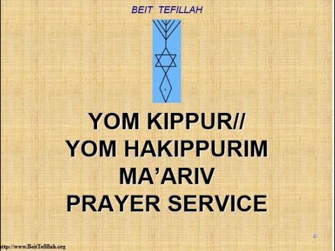 Yom Kippur Ma'ariv Service, 10/5/2022