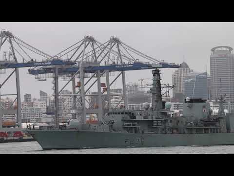 HMS Montrose Departs Auckland New Zealand - 2019