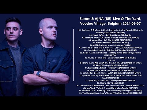 Samm & AJNA (BE)  Live @ The Yard, Voodoo Village, Belgium 2024-09-07 with tracklist