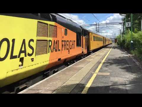37421 and 37116 colas rail passing Acton bridge