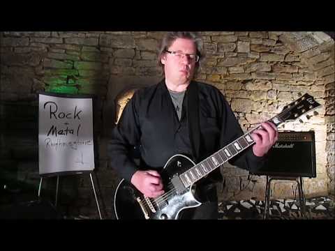 Rock und Metal Rhythmusgitarre Folge 6 Riffs E+A Saite