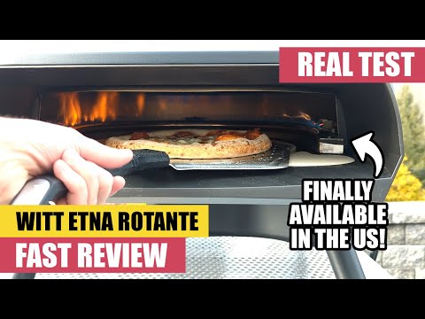 FAST REVIEW | WITT ETNA Rotante Pizza Oven Tested [Rotating Stone, Dual Burner]