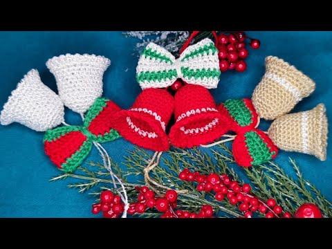 Clopotei Crosetati pentru Bradul de Craciun - Hand Made - Tutorial - Crochet Bell
