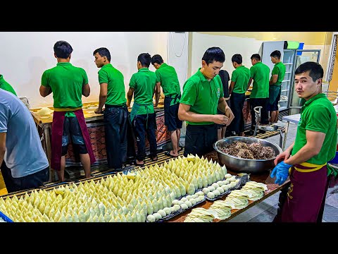 Uzbekistan! 30 COOKS! 6 TANDOORS! 6000 Samosa PER DAY | Uzbek Giant Food Factory