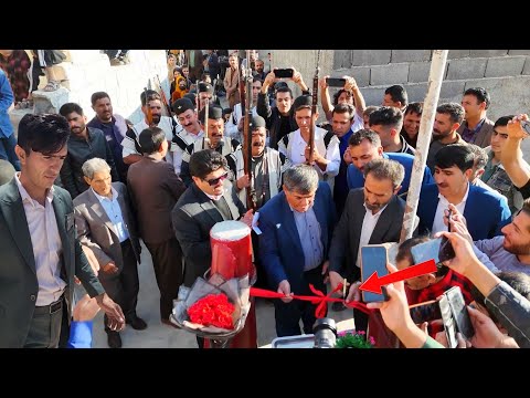  "The opening of a 400-meter-high bridge in the heart of the mountain by the Hassan family"  