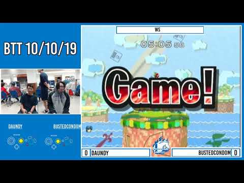 BTT 10/10/19: Melee Singles - Winners Semis, Daundy (Marth) vs bustedcondom (Falco)