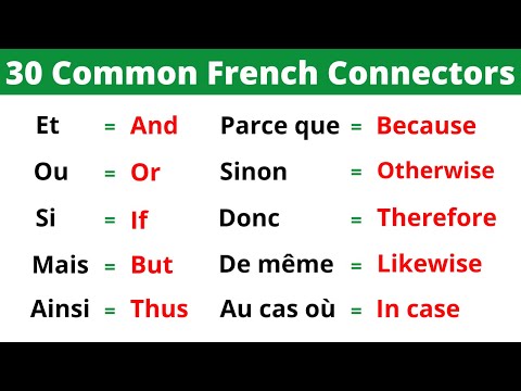 35 Most Common French Connectors You Need to Know