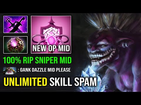 How to 100% Delete Sniper From Mid as a Dazzle with Octarine Unlimited Skill Spam Dota 2