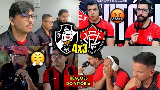 REAÇÕES do VITÓRIA REVOLTADO COM A DERROTA PRO VASCO - VASCO 4X3 VITÓRIA | REACT