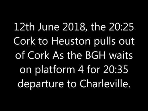 Belmond Grand Hibernian at Cork as the 20:25 to Heuston pulls out.