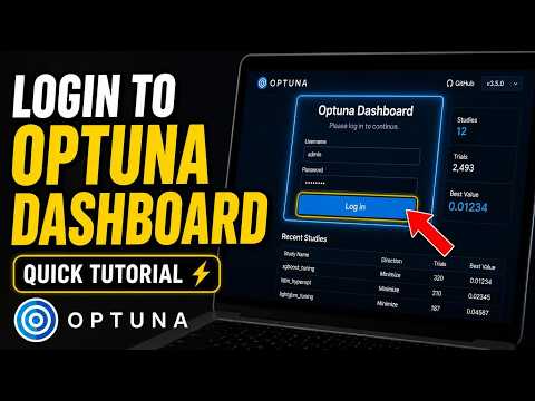 How To Login To Optuna Dashboard For Hyperparameter Tuning Quick Tutorial